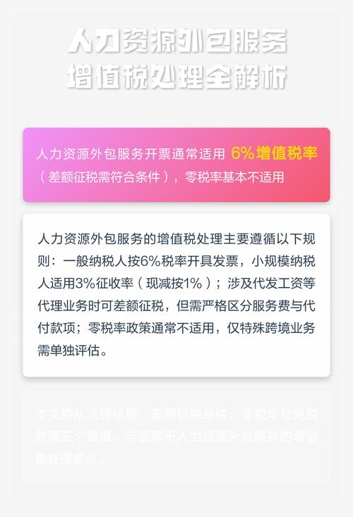 人力资源外包服务增值税处理全解析